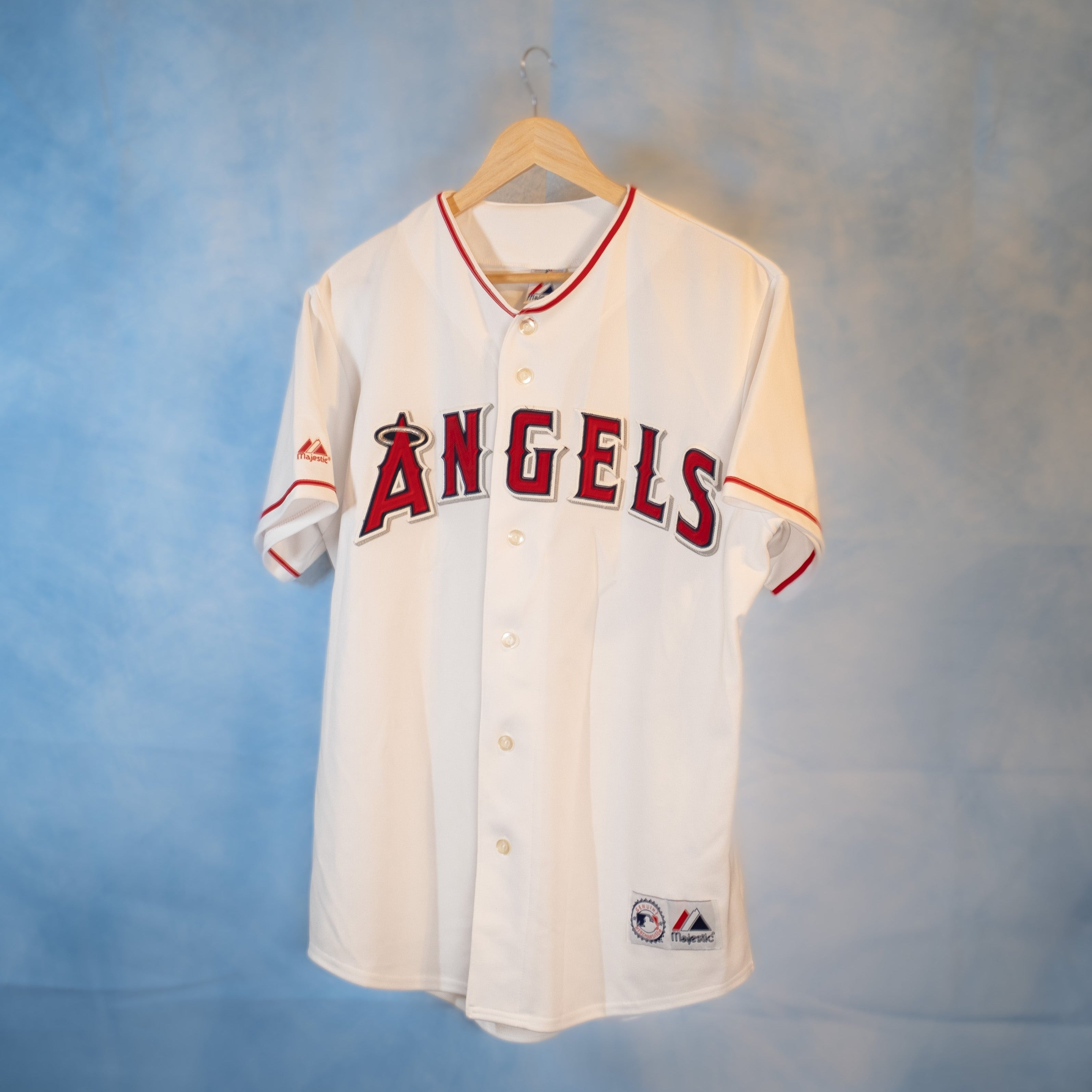 Vintage Majestic Anaheim Angels Jersey White Large