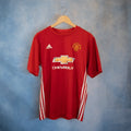 Red Adidas Manchester United Jersey Men’s Large