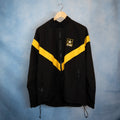 U.S. Army Official Recruitment Black Yellow Full Zip Windbreaker Jacket Men Large