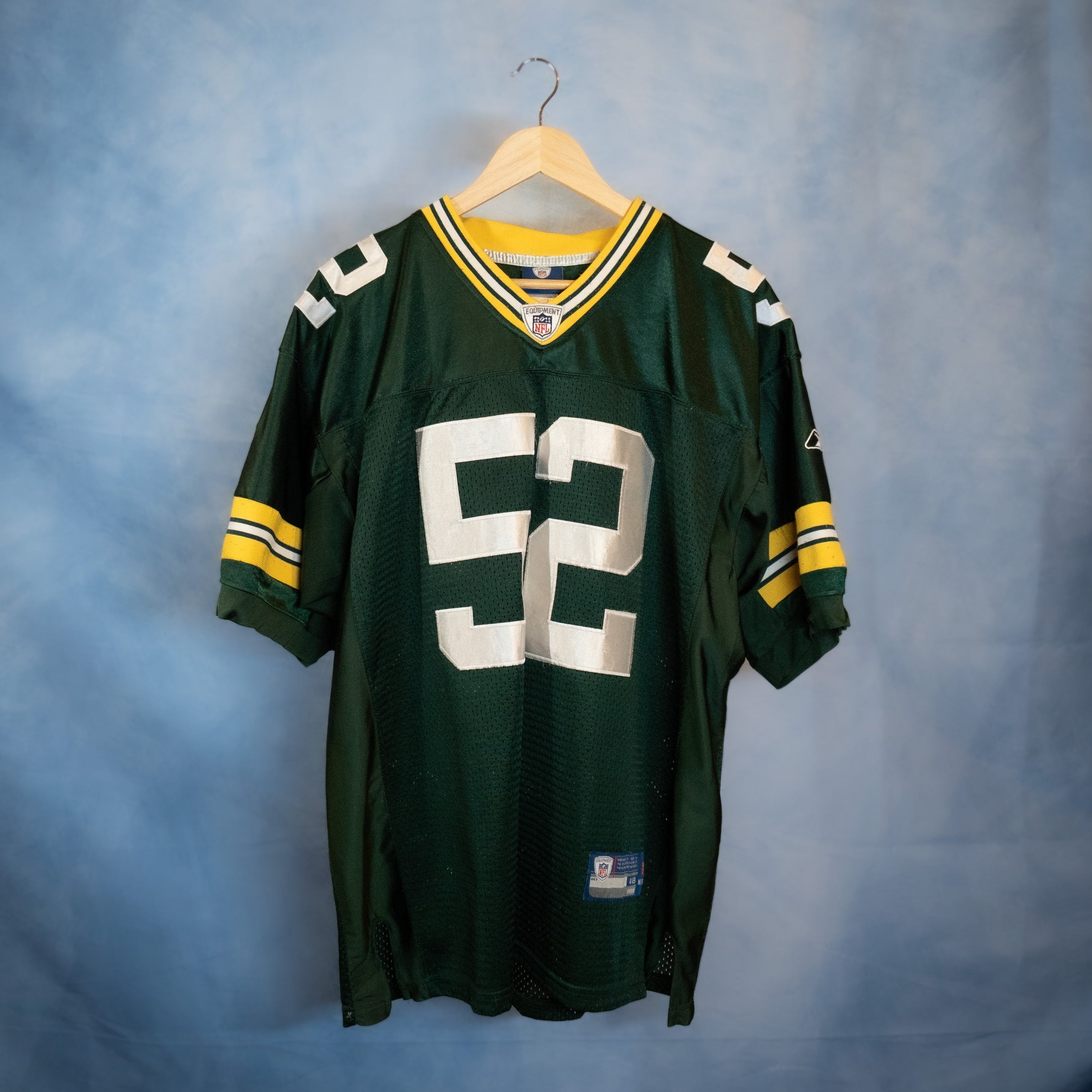 Vintage Reebok On Field Green Bay Packers Clay Matthews Stitched Jersey Size 48